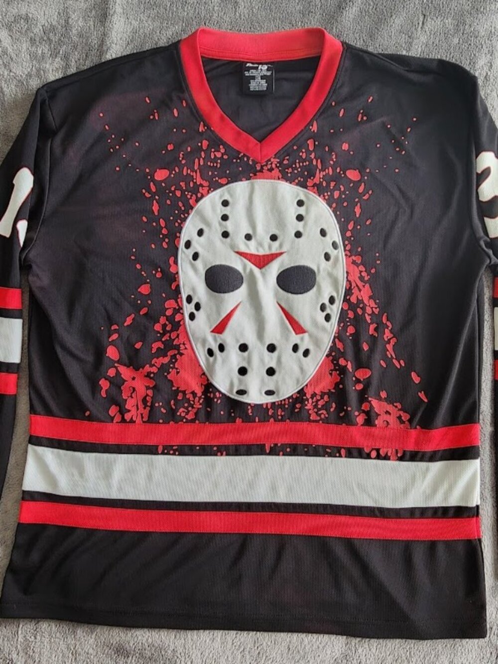Friday the 13th Jason Voorhees Hockey Jersey Official License Horror Movie Shirt